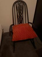 Houten schommelstoel, Huis en Inrichting, Ophalen, Zwart, Zo goed als nieuw, Eén