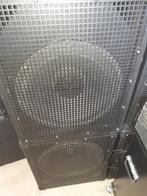 2 x 18 inch subwoofer 1250watt RMS, Gebruikt, Subwoofer, 120 watt of meer, Ophalen