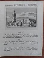 81 / Kerk Warmont - Warmond Gravure A. Rademaker 1ste druk, Antiek en Kunst, Kunst | Etsen en Gravures, Ophalen of Verzenden