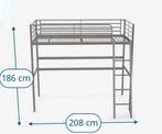 Hoogslaper 90 x 200 zonder matras, Eenpersoons, Ophalen of Verzenden, Zo goed als nieuw, 200 cm