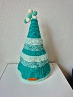 Zelfgehaakte Muts aqua, Kleding | Dames, Mutsen, Sjaals en Handschoenen, Ophalen of Verzenden, Nieuw, Maat 38/40 (M), Muts