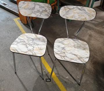 retro formica stoelen, keukenstoelen 7,50 per stuk (nog 3) beschikbaar voor biedingen