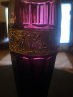 Antieke Vaas Walther - Paars Glas met Gouden Details, Antiek en Kunst, Antiek | Glas en Kristal, Ophalen