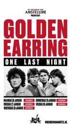 Golden Earring One Last Night - 29 jan. - Stage&drinks&park., Tickets en Kaartjes, Twee personen, Januari