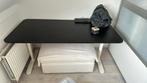 IKEA Bekant - Wit zwart bureau 160x80, Huis en Inrichting, Bureaus, Ophalen of Verzenden, Zo goed als nieuw
