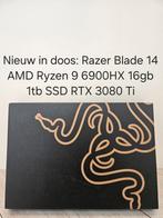 Nieuw: Razer Blade 14 Ryzen 9 6900HX 16gb 1tb rtx 3080 Ti, Computers en Software, Windows Laptops, Met videokaart, Qwerty, Info@razer.com