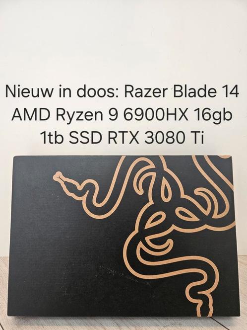 Nieuw: Razer Blade 14 Ryzen 9 6900HX 16gb 1tb rtx 3080 Ti, Computers en Software, Windows Laptops, Nieuw, 14 inch, SSD, 4 Ghz of meer