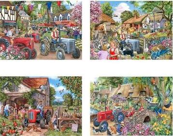 House of Puzzles - Farmer's Friends - 4x250XL st.  (NIEUW) beschikbaar voor biedingen