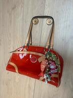 Vintage Coach Bowling Tas Oranje Lakleer, Ophalen of Verzenden, Gebruikt, Oranje, Handtas