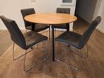 Eetkamerstoelen - 4 stuks, Huis en Inrichting, Ophalen, Zo goed als nieuw, Grijs, Metaal