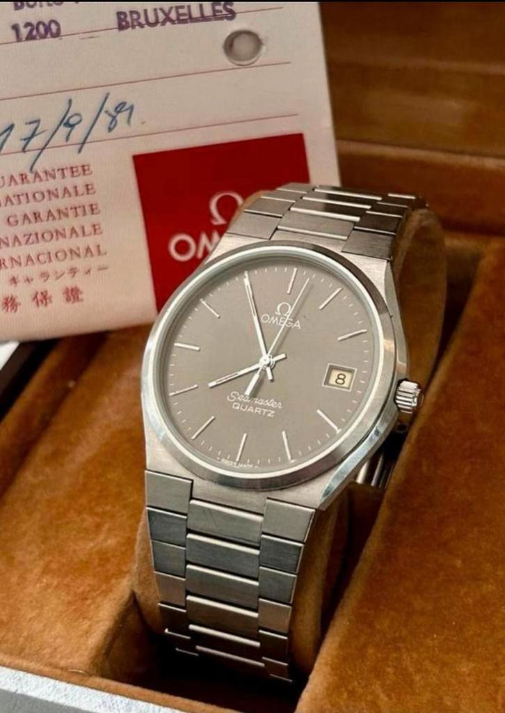 Omega Seamaster Quartz - Klassieker!, Sieraden, Tassen en Uiterlijk, Horloges | Heren, Gebruikt, Polshorloge, Omega, Staal, Staal