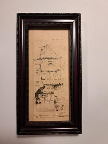 ets/gravure van Anton Pieck beschikbaar voor biedingen