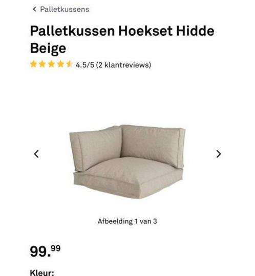 Palletkussens zgan, Tuin en Terras, Tuinmeubel-accessoires, Zo goed als nieuw, Ophalen of Verzenden