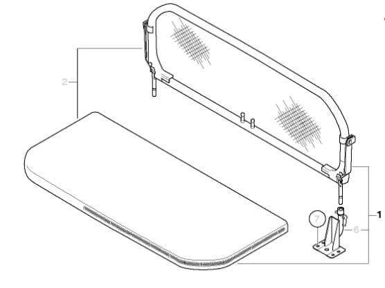 Originele set windscherm steunen BMW Z3  Roadster cario, Auto-onderdelen, Ruiten en Toebehoren, BMW, Gebruikt, Ophalen of Verzenden