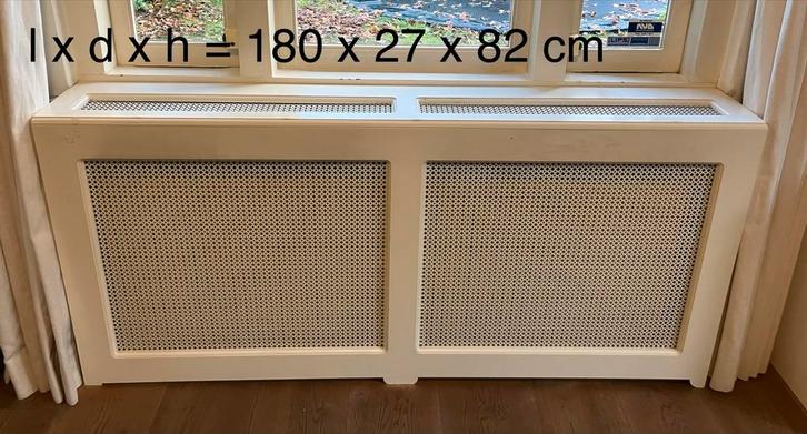 Crème witte houten radiatorombouwen - diverse maten, Doe-het-zelf en Verbouw, Verwarming en Radiatoren, Gebruikt, Radiator, Ophalen of Verzenden