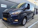 Ford Transit Custom 320 2.0 TDCI L1H1 Sport full optoins 320, 4 cilinders, Blauw, Leder en Stof, Bedrijf