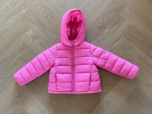 Winterjas tussenjas jas fel roze meisje maat 122, Kinderen en Baby's, Kinderkleding | Maat 122, Zo goed als nieuw, Meisje, Jas