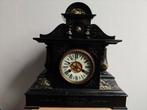 Antieke zwarte pendule klok, Antiek en Kunst, Antiek | Klokken, Ophalen of Verzenden