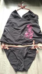 Tankini maat 40	 € 3,50, Kleding | Dames, Badmode en Zwemkleding, Ophalen of Verzenden, Zo goed als nieuw, Zwart, Overige typen