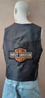 Vintage Leren Motor Harley Davidson dames hesje XL Topstaat, Verzenden, Tweedehands, Dames, Jas | leer