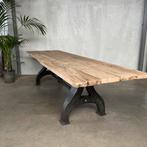 Industriële tafel, gietijzeren onderstel, oude tafel,, Ophalen
