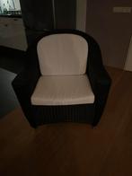 Rotan Wicker fauteuil met kussens, Huis en Inrichting, Fauteuils, Minder dan 50 cm, Minder dan 75 cm, Riet of Rotan, Ophalen of Verzenden