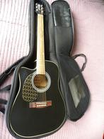 Zo goed als nieuw Richwood RD-12- LEC- BK gitaar, Ophalen of Verzenden, Zo goed als nieuw, Western- of Steelstringgitaar, Met koffer