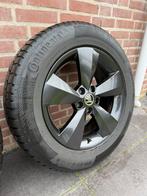 Zwarte 17” Skoda Kodiaq met Continental winterbanden, Auto-onderdelen, Banden en Velgen, Ophalen, Banden en Velgen, 17 inch, Winterbanden