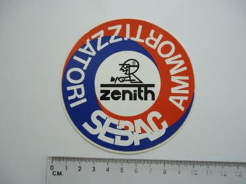 sticker Zenith Sebac Italie Vespa scooter retro brommer moto