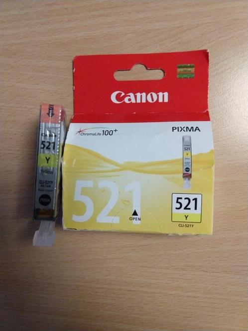 2 stuks Canon CLI-521Y geel inktcartridge met chip (NIEUW), Computers en Software, Printerbenodigdheden, Nieuw, Cartridge, Ophalen of Verzenden