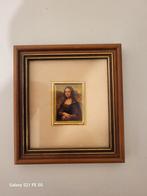 Mini schilderij met 24k bladgoud zie foto's, Ophalen of Verzenden