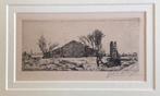 Ets Johan Scherft  gesigneerd, Antiek en Kunst, Kunst | Etsen en Gravures, Ophalen of Verzenden