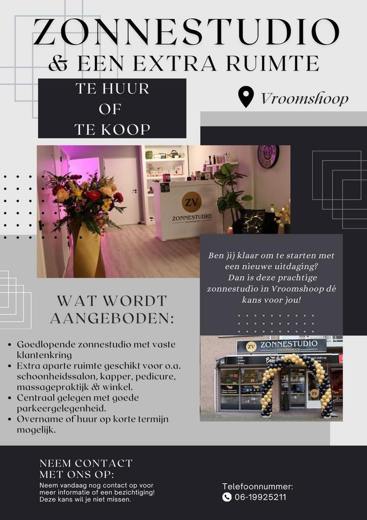 Te koop/te huur Zonnebank & extra aparte ruimte, Witgoed en Apparatuur, Zonnebanken en Gezichtsbruiners, Zo goed als nieuw, Zonnebank enkelzijdig