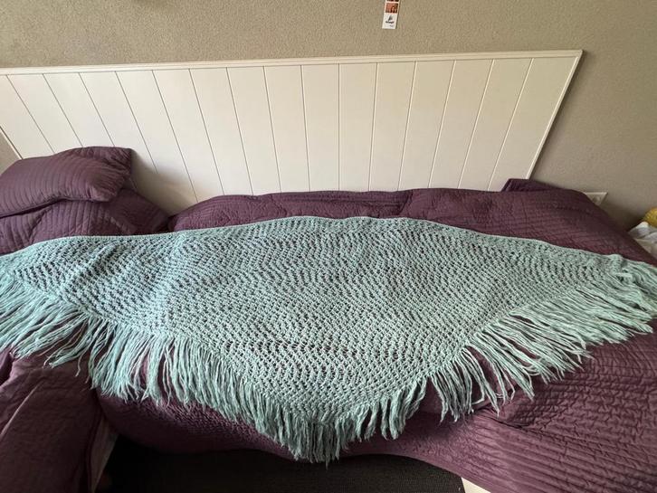 Luxe handgemaakte sjaal van alpaca en wol €100, Huis en Inrichting, Woonaccessoires | Plaids en Woondekens, Nieuw, Ophalen