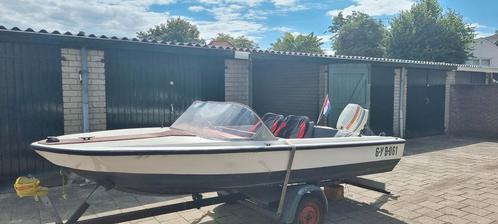 Beekman 450 speedboot, zomers genieten!, Watersport en Boten, Speedboten, Gebruikt, 3 tot 6 meter, Benzine, Minder dan 70 pk, Polyester