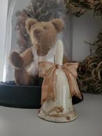 Oud Belletje met Strik - 13cm, Overige materialen, Gebruikt, Ophalen of Verzenden, Crème