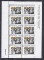 Nostalgie in postzegels De jaren 70 Vel Teach-In wint, Postzegels en Munten, Postzegels | Nederland, Verzenden, Postfris