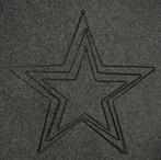 Set metalen sterren in zwart / kerst 42 cm. hoog, Ophalen of Verzenden, Zo goed als nieuw