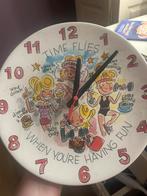 Blond klok, Huis en Inrichting, Woonaccessoires | Klokken, Ophalen of Verzenden, Zo goed als nieuw, Wandklok