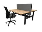Professional duo zit sta bureau (120), Ophalen, Elektrisch, Nieuw