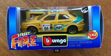 Alfa Romeo 156 GT #84 API geel Bburago 1:43 beschikbaar voor biedingen