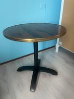 Ronde Eettafel met Metalen Onderstel, Huis en Inrichting, Tafels | Eettafels, Ophalen, Gebruikt, 100 tot 150 cm, Rond