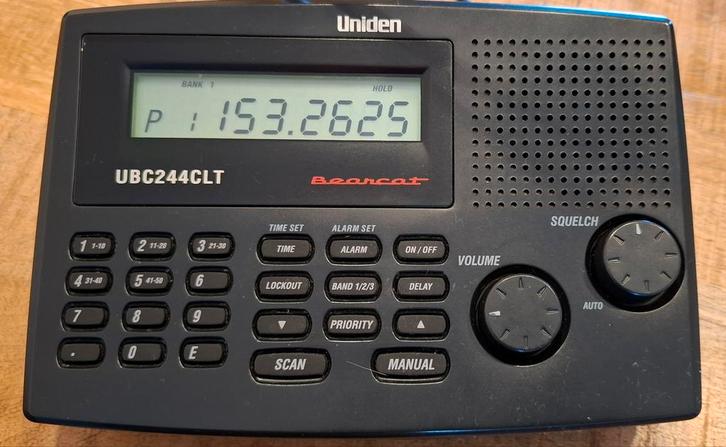 Uniden Bearcat UBC244CLT scanner, kerkradio, Audio, Tv en Foto, Radio's, Gebruikt, Overige typen, Ophalen of Verzenden