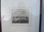 Kopergravure 1749 Arnoldus Montanus Sas v Gent stadsgezicht, Antiek en Kunst, Ophalen of Verzenden