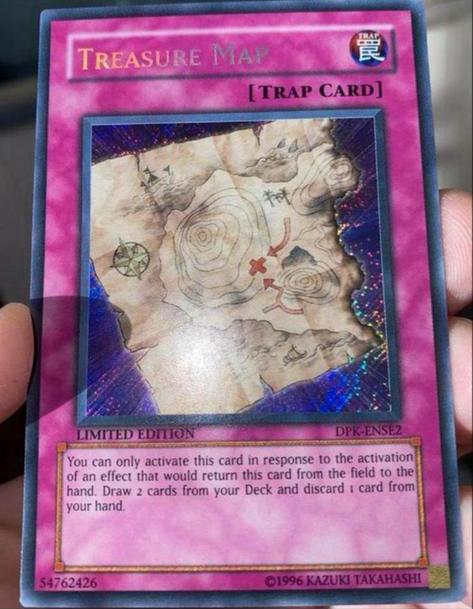 Yu-Gi-Oh! Treasure Map DPK Old Duelist Pack Promo !, Hobby en Vrije tijd, Verzamelkaartspellen | Yu-gi-Oh!, Zo goed als nieuw