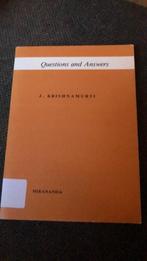 J Krishnamurti - Questions and Answers, Ophalen of Verzenden, Gelezen, Spiritualiteit algemeen, Achtergrond en Informatie