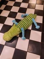 Ikea krokodil barnslig groen gestreept blauwe poten, Kinderen en Baby's, Speelgoed | Knuffels en Pluche, Overige typen, Ophalen of Verzenden