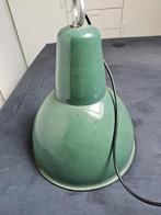 Groene emaille lamp van het merk KWE vintage, Huis en Inrichting, Lampen | Hanglampen, Ophalen of Verzenden, Zo goed als nieuw