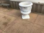 3 mooie bloempotten van fijn beton, Tuin en Terras, Bloempotten, Rond, Zo goed als nieuw, 40 tot 70 cm, Ophalen