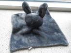 Knuffeldoek donker grijs antraciet velours konijn van Etos?, Ophalen of Verzenden, Zo goed als nieuw, Konijn